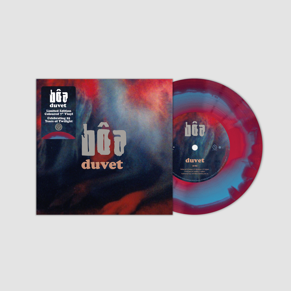 VV Exclusive: Duvet- Bôa Red and Blue Smash Vinyl 7” — Vertigo Vinyl